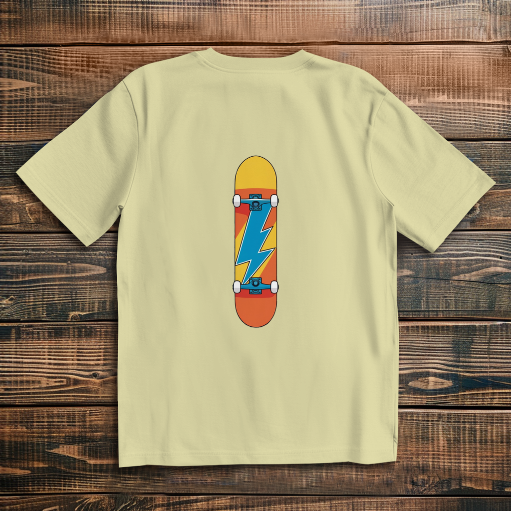 Oversized T-Shirt Skateboard Lightning