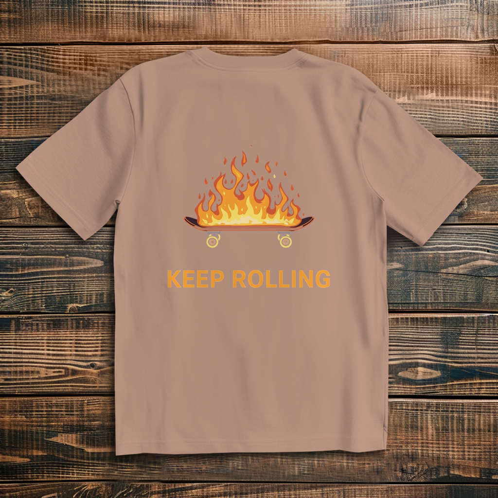 Oversized T-Shirt Keep Rolling 2