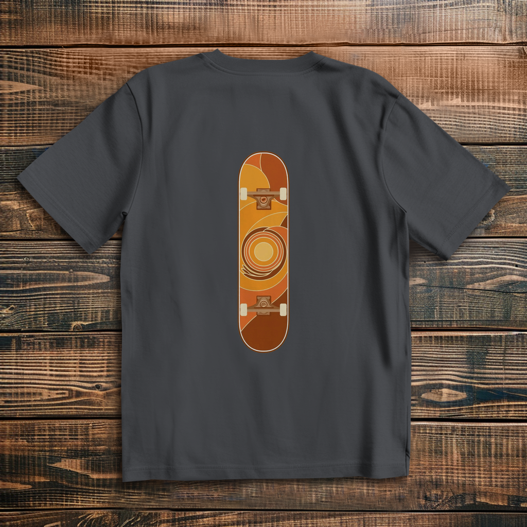 Oversized t-shirt skateboard 70s