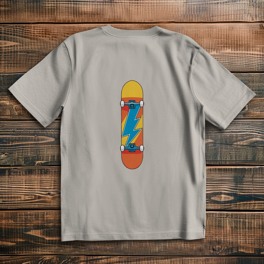 Oversized T-Shirt Skateboard Lightning