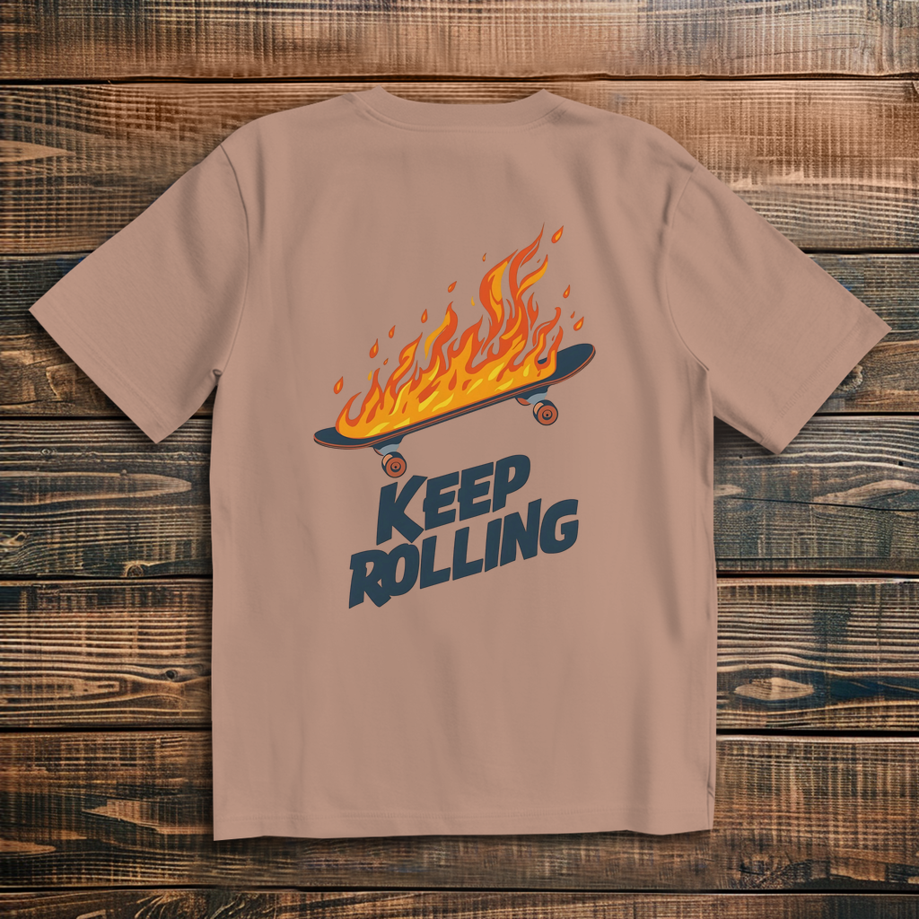 Oversized T-Shirt Keep Rolling 1