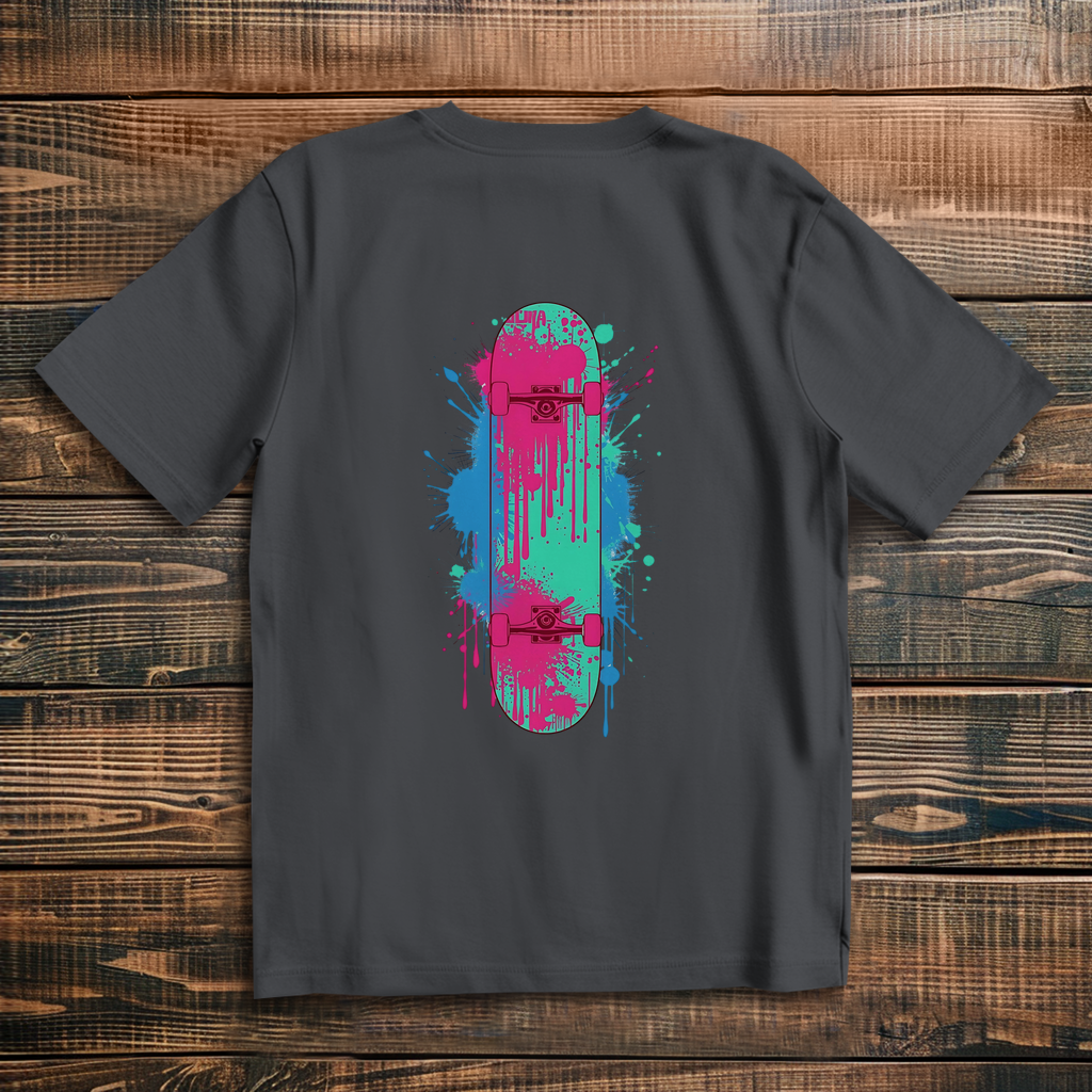 Oversize T-Shirt Skateboard Neon Graffiti 2