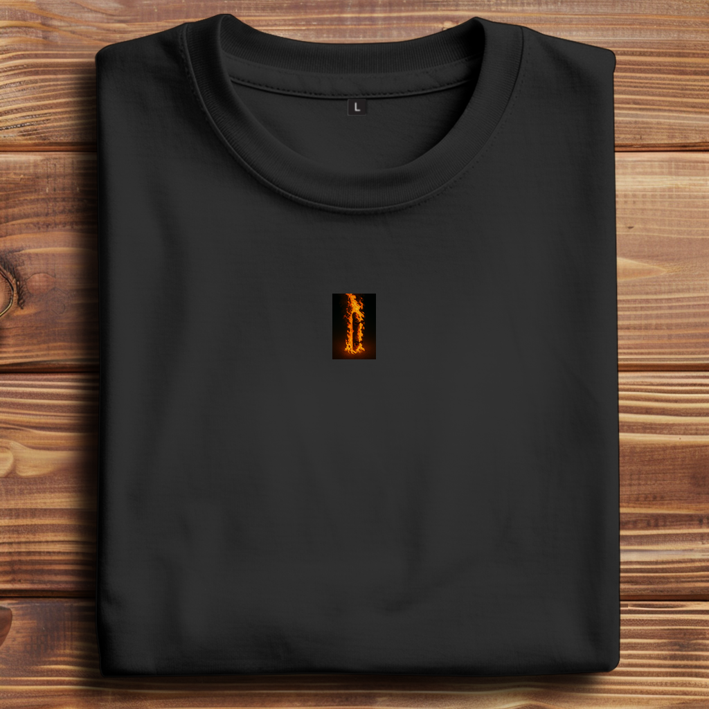 Oversized T-Shirt Skateboard On Fire