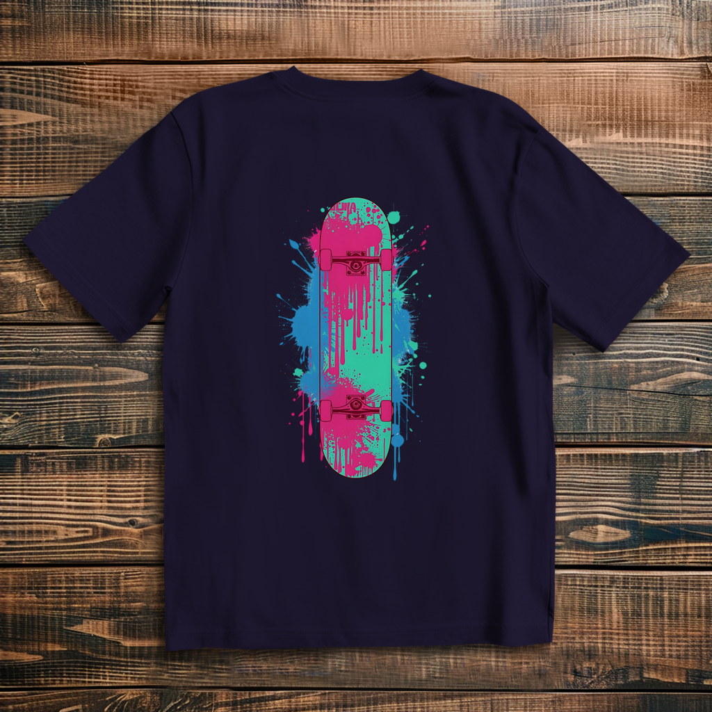 Oversize T-Shirt Skateboard Neon Graffiti 2