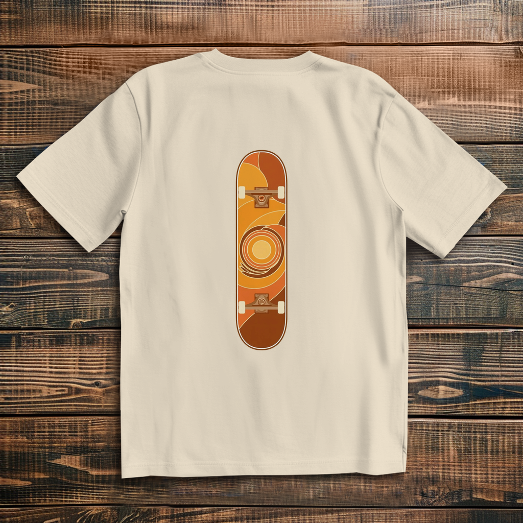 Oversized t-shirt skateboard 70s