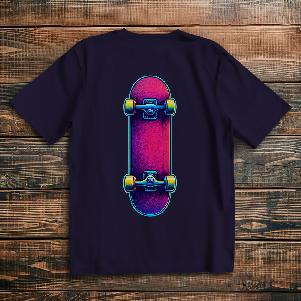 Oversized t-shirt skateboard 80s