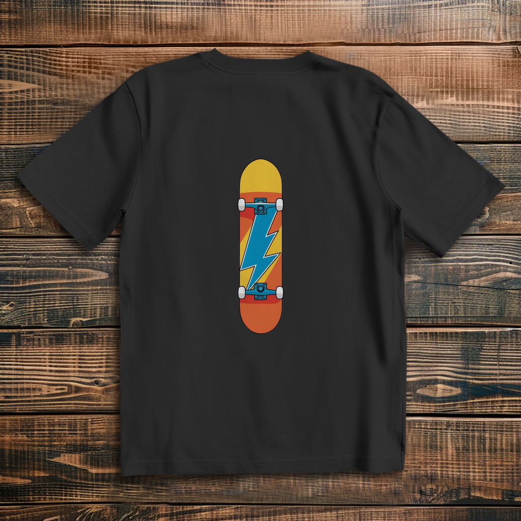 Oversized T-Shirt Skateboard Lightning