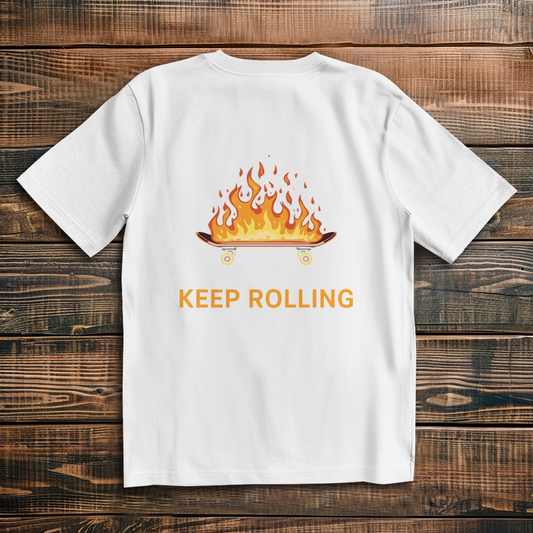 Oversize T-Shirt Keep Rolling 2