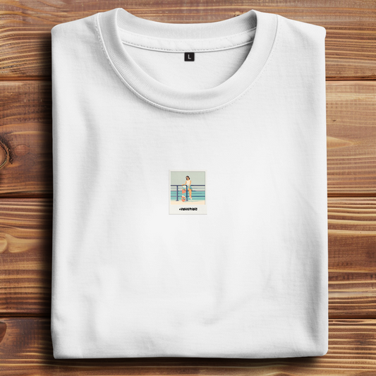 Oversize T-Shirt Skateboard Woman Beach Polaroid