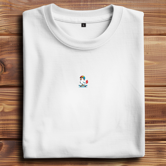 Oversize T-Shirt Skateboard Chicken