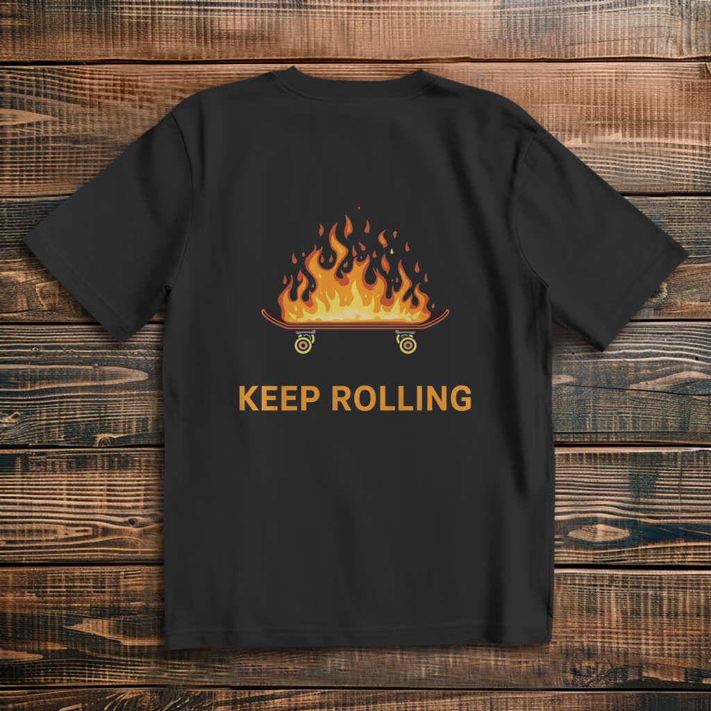 Oversized T-Shirt Keep Rolling 2