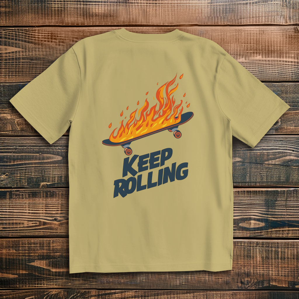 Oversized T-Shirt Keep Rolling 1