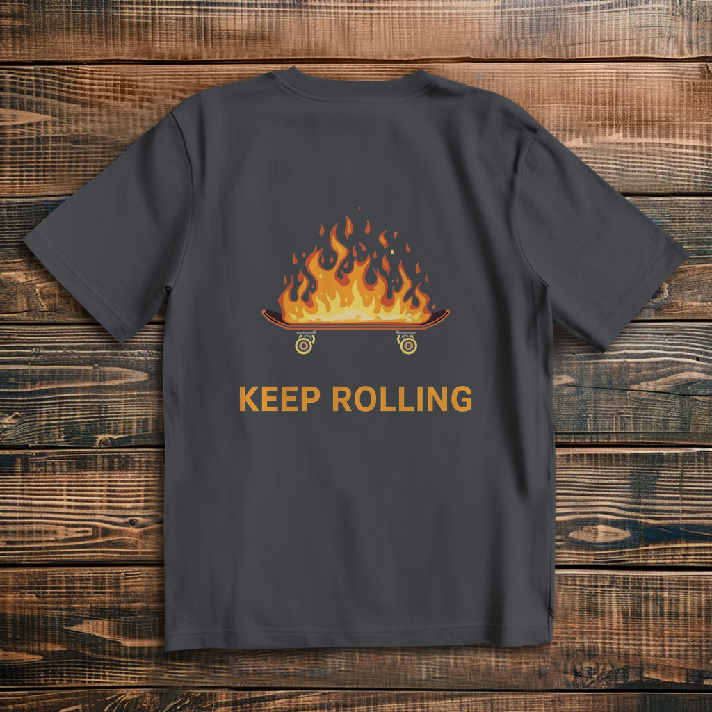 Oversized T-Shirt Keep Rolling 2