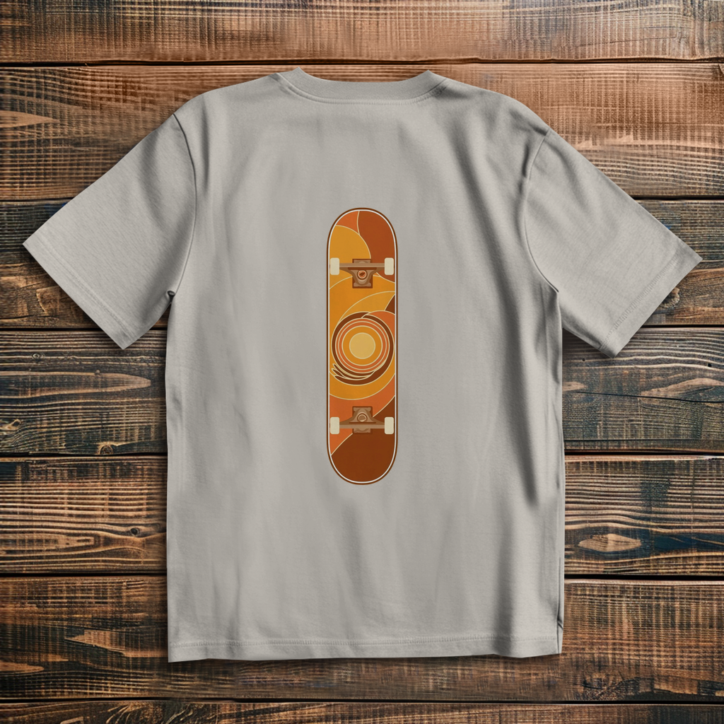 Oversized t-shirt skateboard 70s