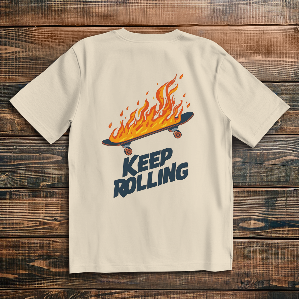 Oversized T-Shirt Keep Rolling 1
