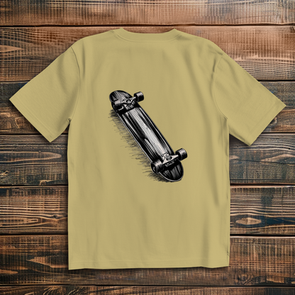Oversize T-Shirt Skateboard Sketch 3D