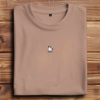 Oversized T-Shirt Skateboard Chicken