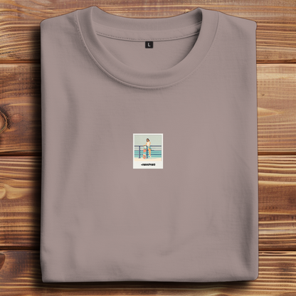Oversize T-Shirt Skateboard Woman Beach Polaroid