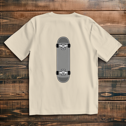 Oversize t-shirt skateboard gray