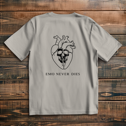 Oversized T-Shirt Emo Never Dies 4 black
