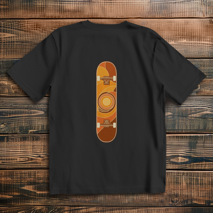 Oversized t-shirt skateboard 70s