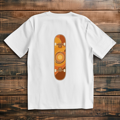 Oversized t-shirt skateboard 70s