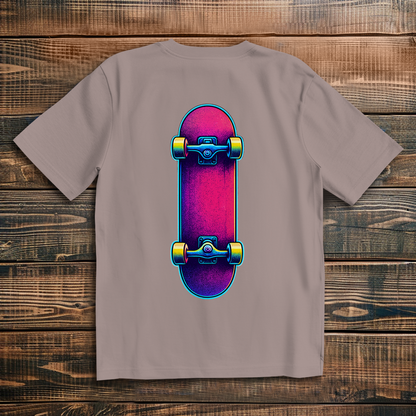 Oversized t-shirt skateboard 80s
