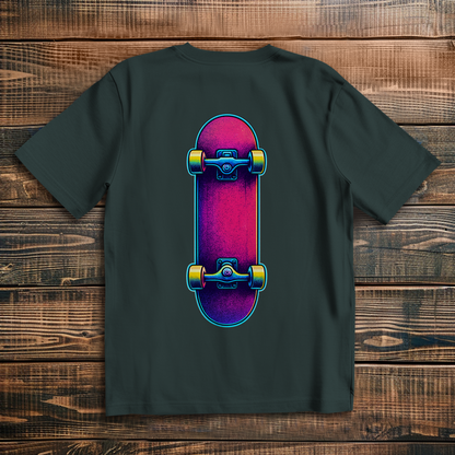 Oversized t-shirt skateboard 80s