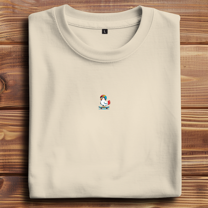Oversized T-Shirt Skateboard Chicken