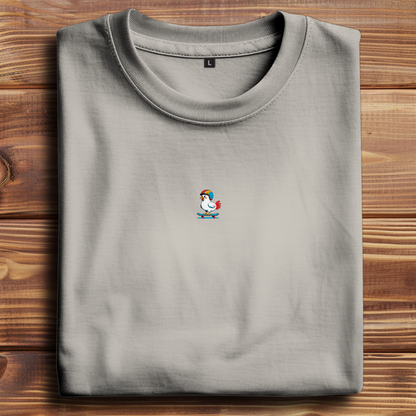 Oversized T-Shirt Skateboard Chicken