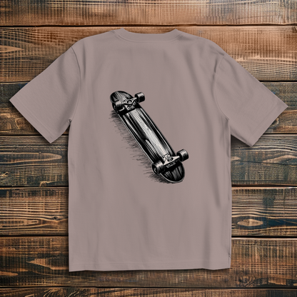 Oversize T-Shirt Skateboard Sketch 3D