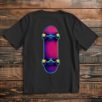 Oversized t-shirt skateboard 80s