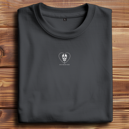 Oversized T-Shirt Emo Never Dies 3 white