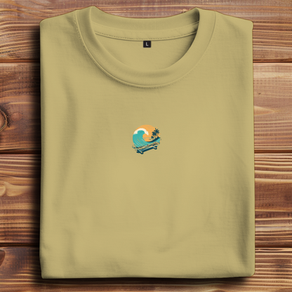 Oversized T-Shirt Skateboard Beach