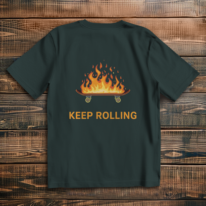 Oversized T-Shirt Keep Rolling 2