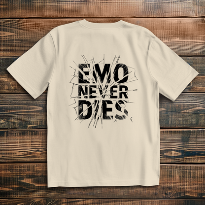 Oversized T-Shirt Emo Never Dies 7 black