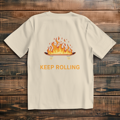 Oversized T-Shirt Keep Rolling 2