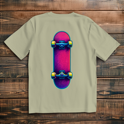 Oversized t-shirt skateboard 80s