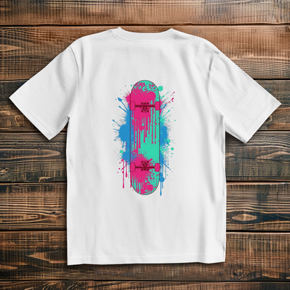 Oversize T-Shirt Skateboard Neon Graffiti 2
