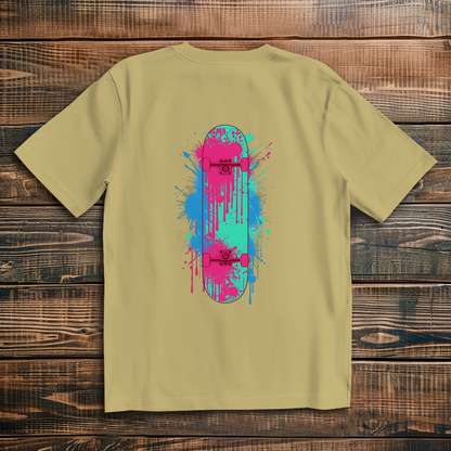 Oversize T-Shirt Skateboard Neon Graffiti 2