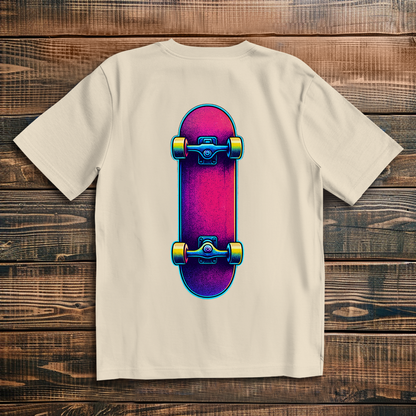Oversized t-shirt skateboard 80s