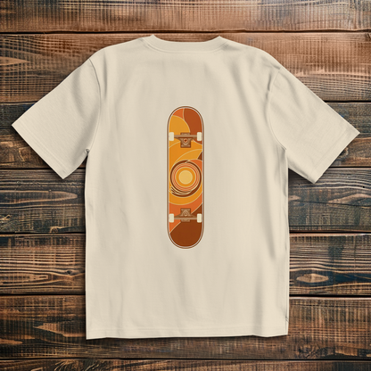 Oversized t-shirt skateboard 70s