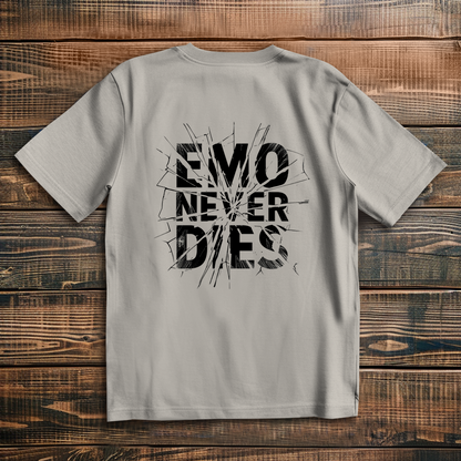 Oversized T-Shirt Emo Never Dies 7 black