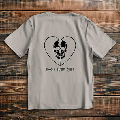 Oversized T-Shirt Emo Never Dies 3 black