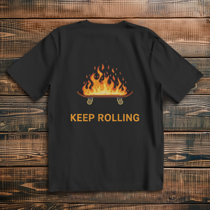 Oversized T-Shirt Keep Rolling 2