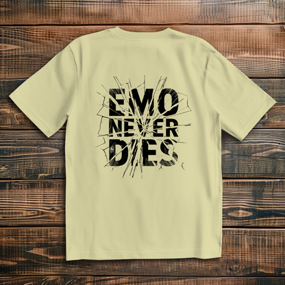 Oversized T-Shirt Emo Never Dies 7 black